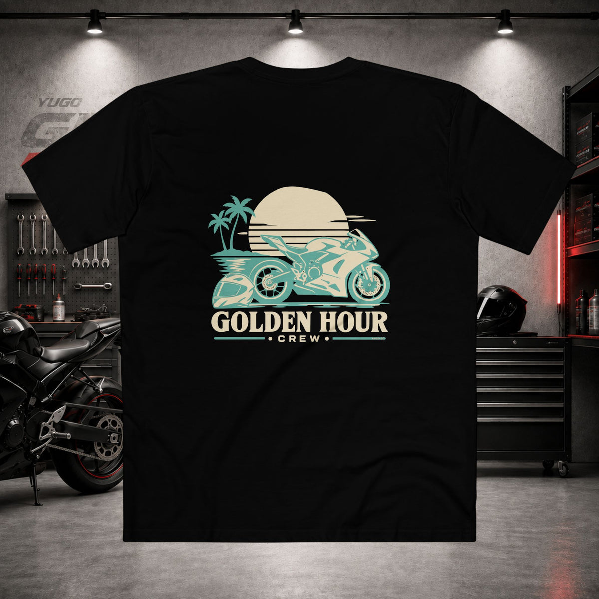 Yugo GP Golden Hour Crew | Back Graphic Tee
