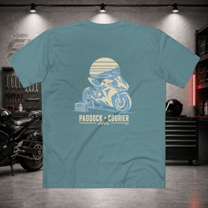 Yugo GP Paddock Courier | Back Graphic Tee