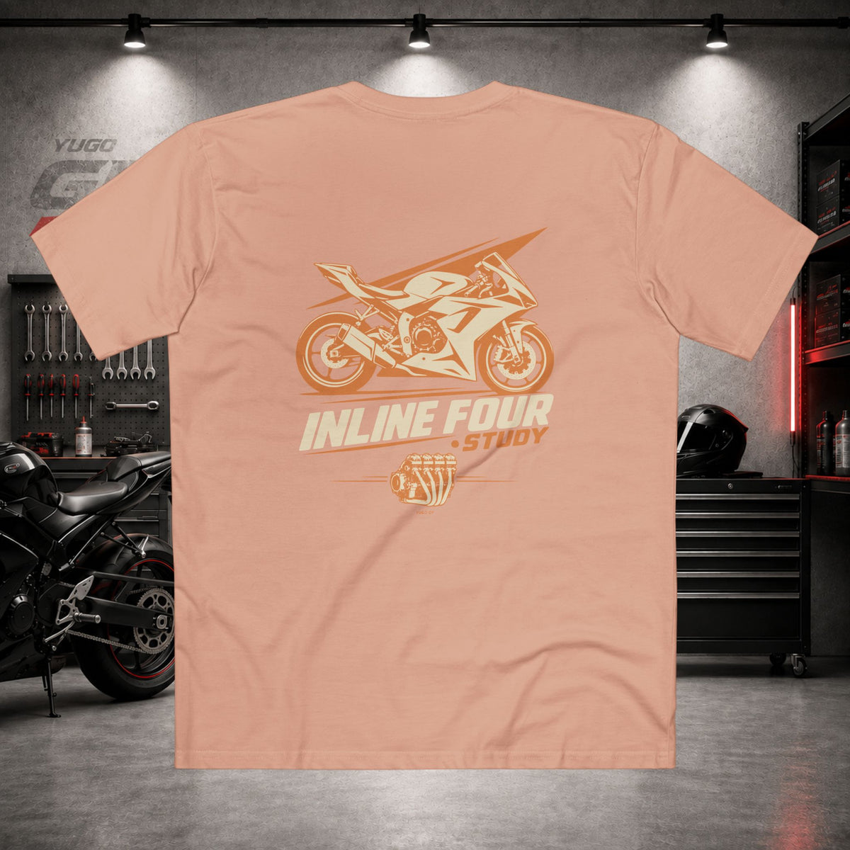 Yugo GP Inline Four Study | Back Graphic Tee