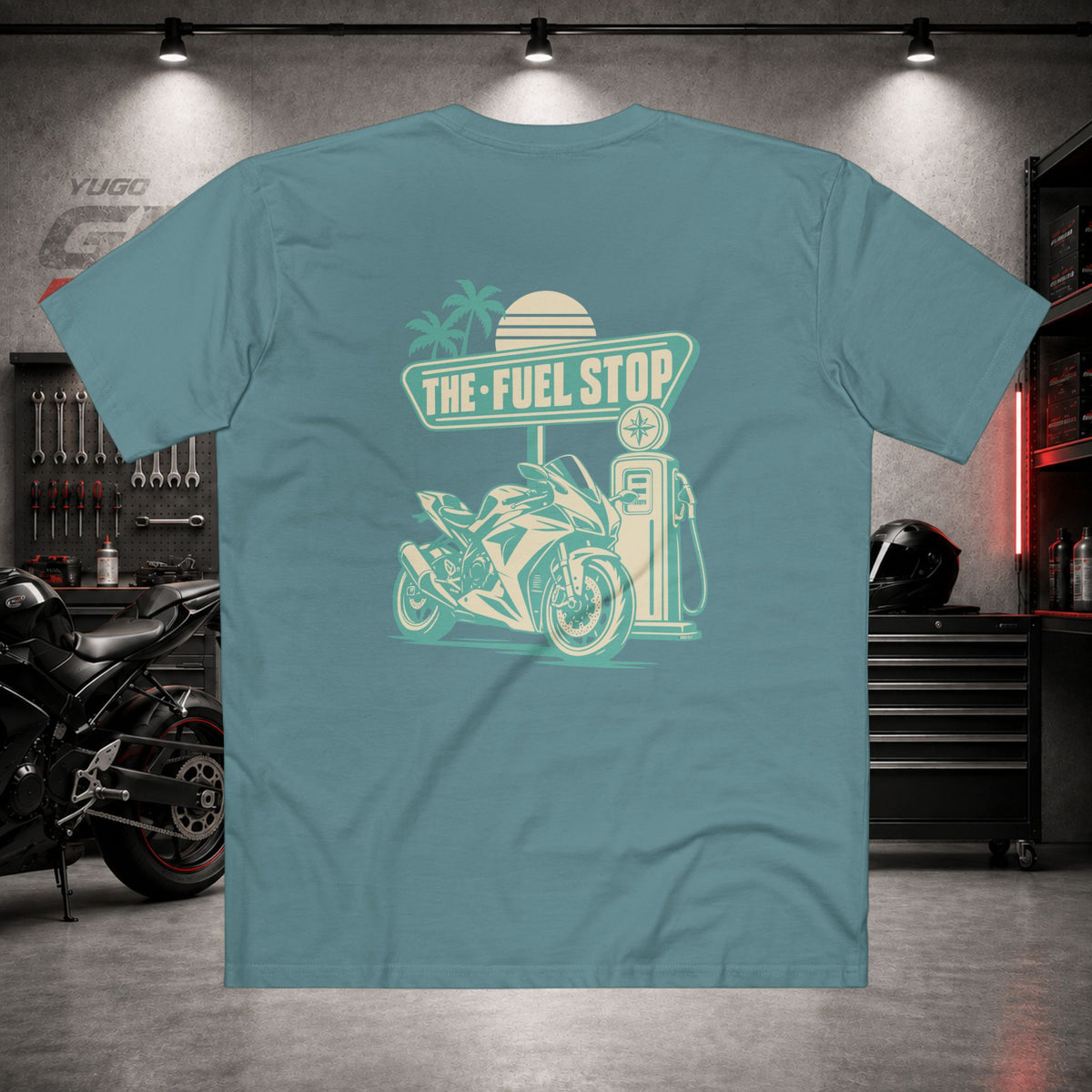 Yugo GP The Fuel Stop | Back Graphic Tee