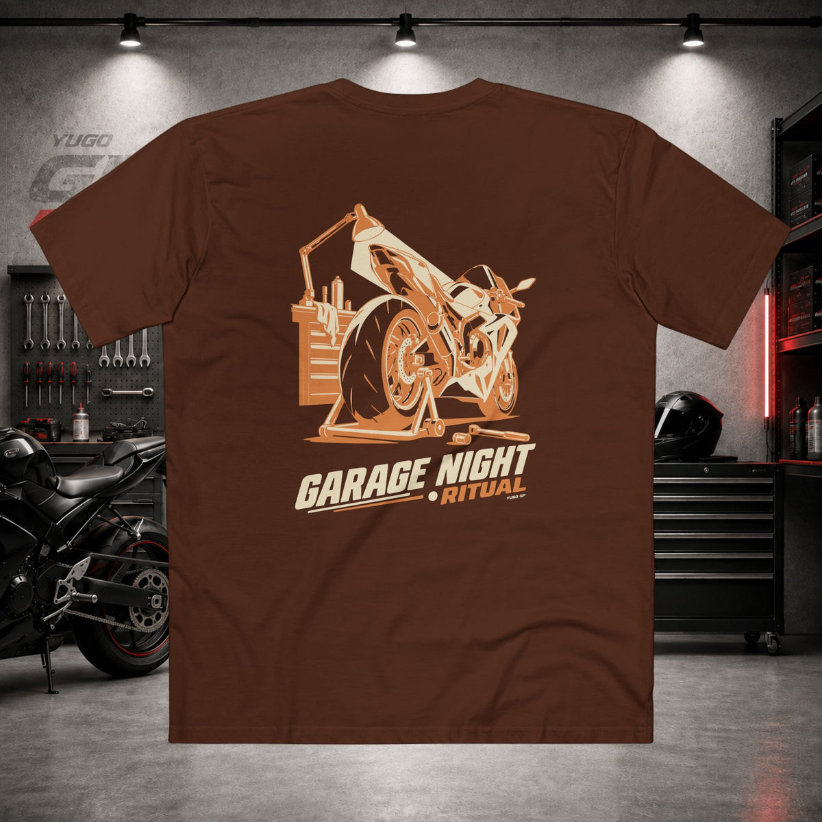 Yugo GP Garage Night Ritual | Back Graphic Tee
