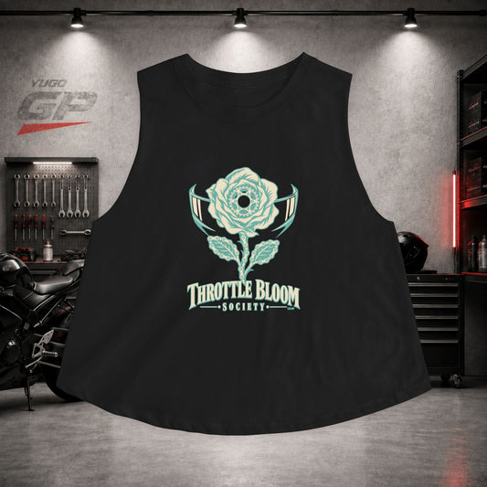 Yugo GP Throttle Bloom Society | Her Crop Tank