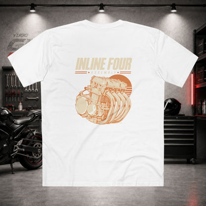 Yugo GP Inline Four Assembly | Back Graphic Tee