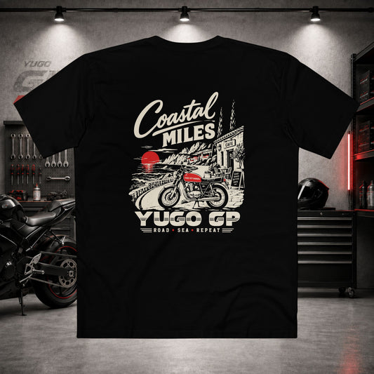 Yugo GP Coastal Miles | Back Graphic Tee