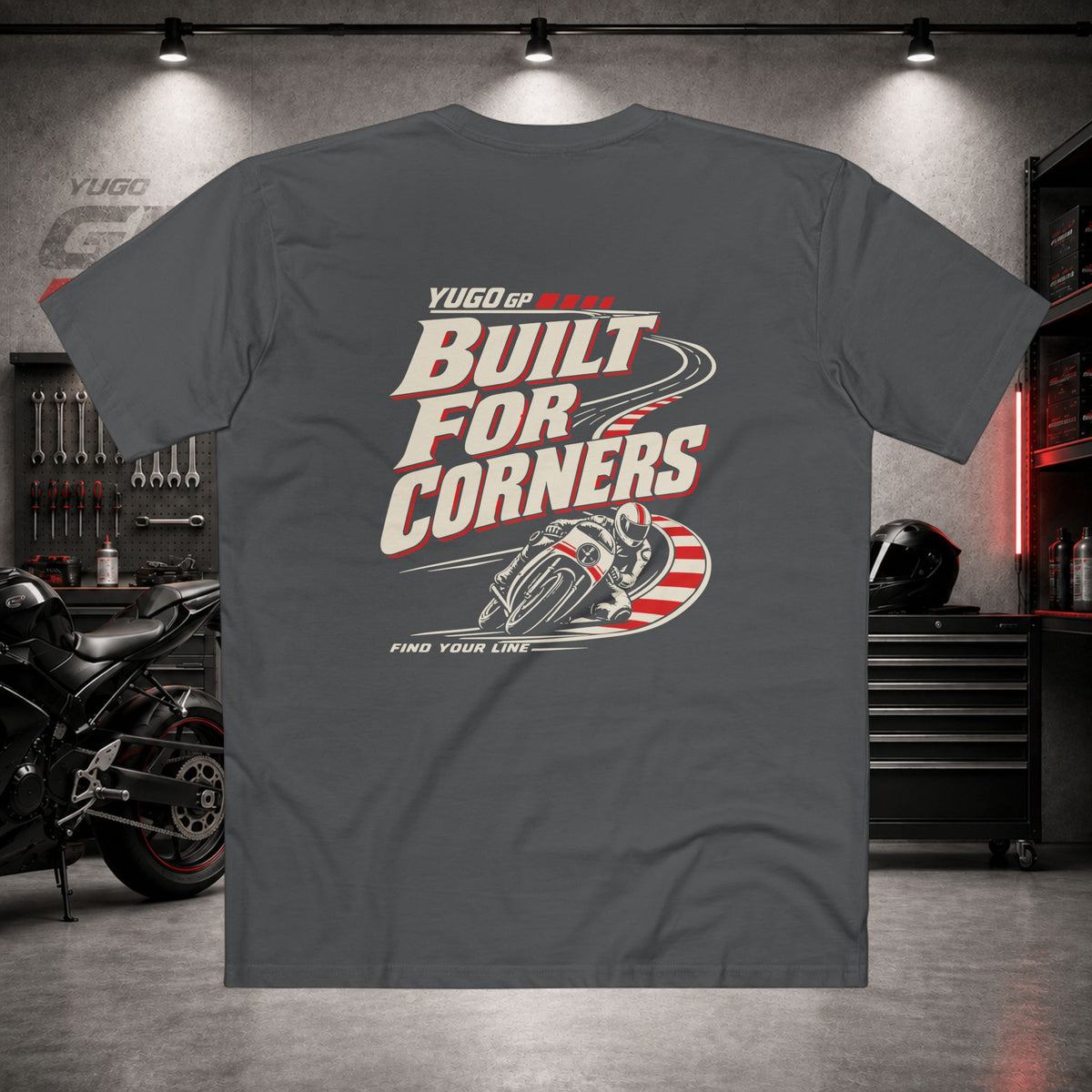 Yugo GP Built for Corners | Back Graphic Tee