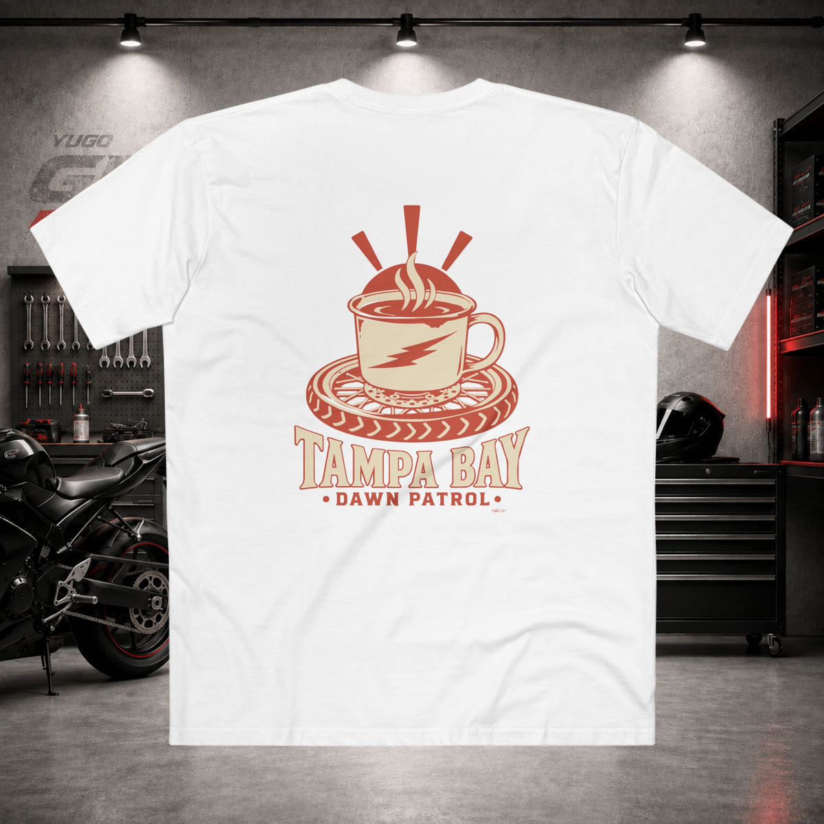 Yugo GP Dawn Patrol Tampa Bay | Back Graphic Tee