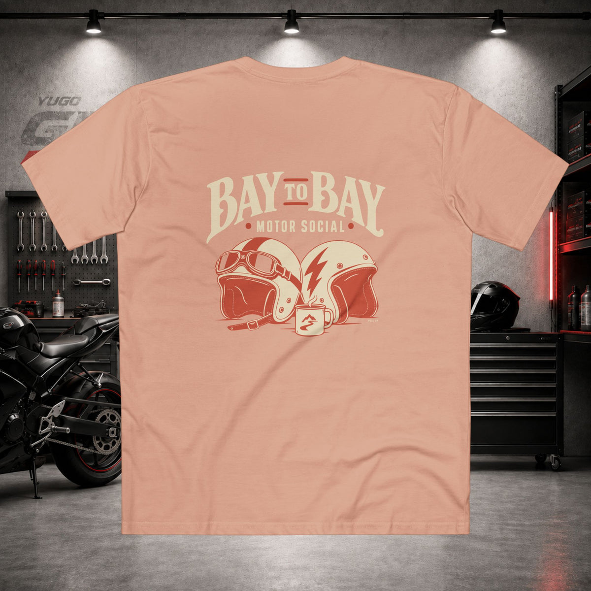 Yugo GP Bay to Bay Social | Back Graphic Tee