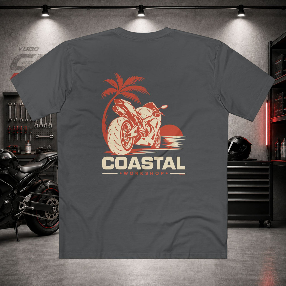 Yugo GP Coastal Workshop | Back Graphic Tee