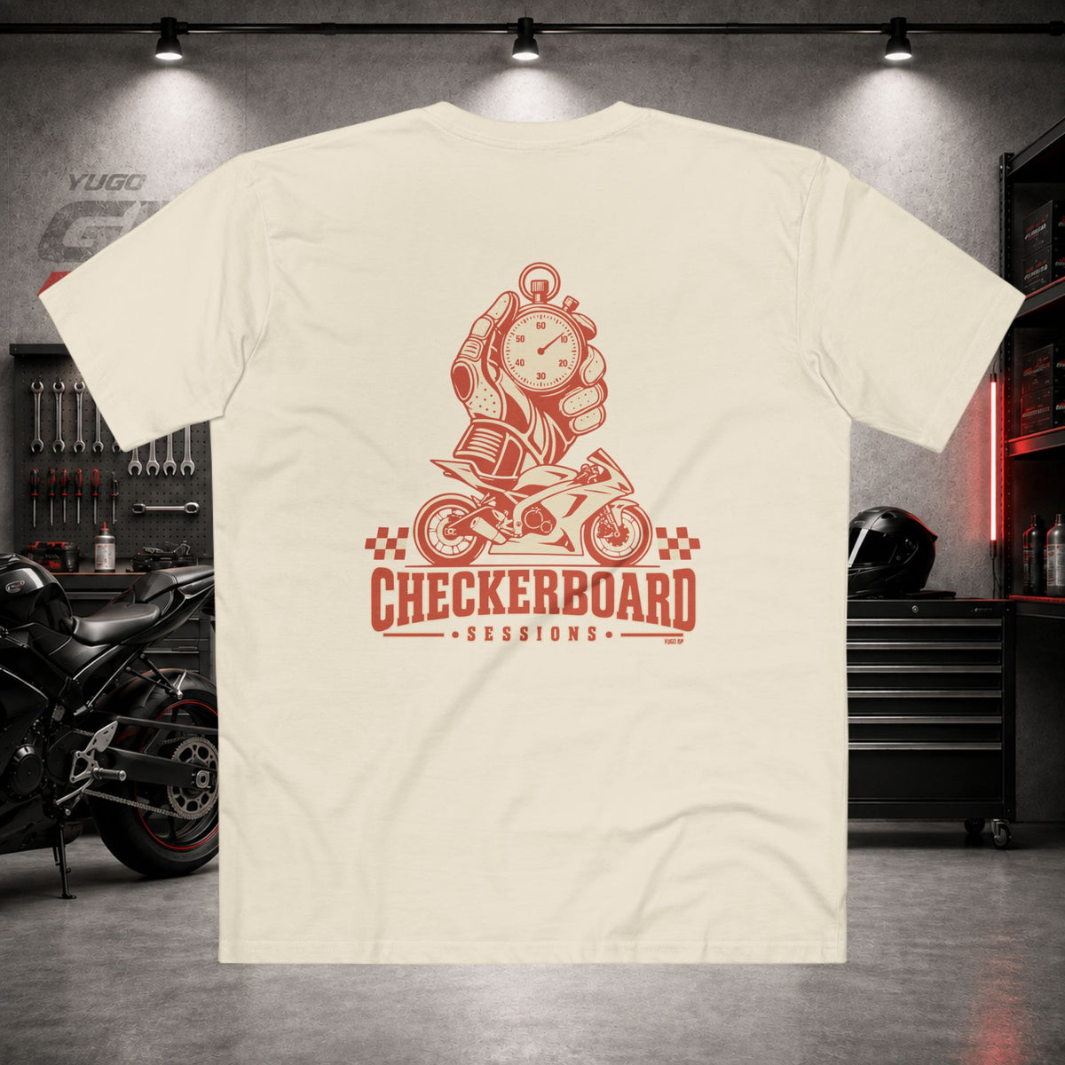 Yugo GP Checkerboard Sessions | Back Graphic Tee