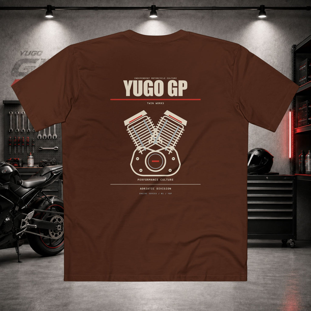 Yugo GP Twin Works | Back Graphic Tee