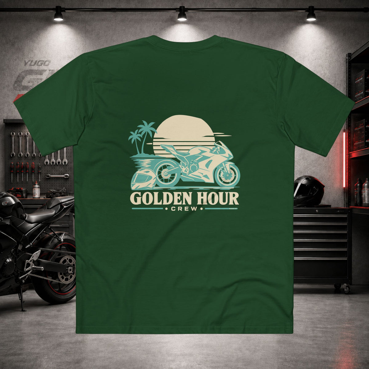 Yugo GP Golden Hour Crew | Back Graphic Tee