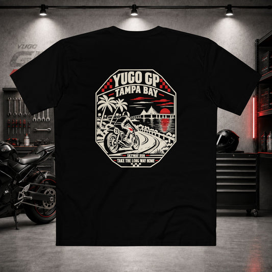 Yugo GP Tampa Bay Skyway Run | Back Graphic Tee