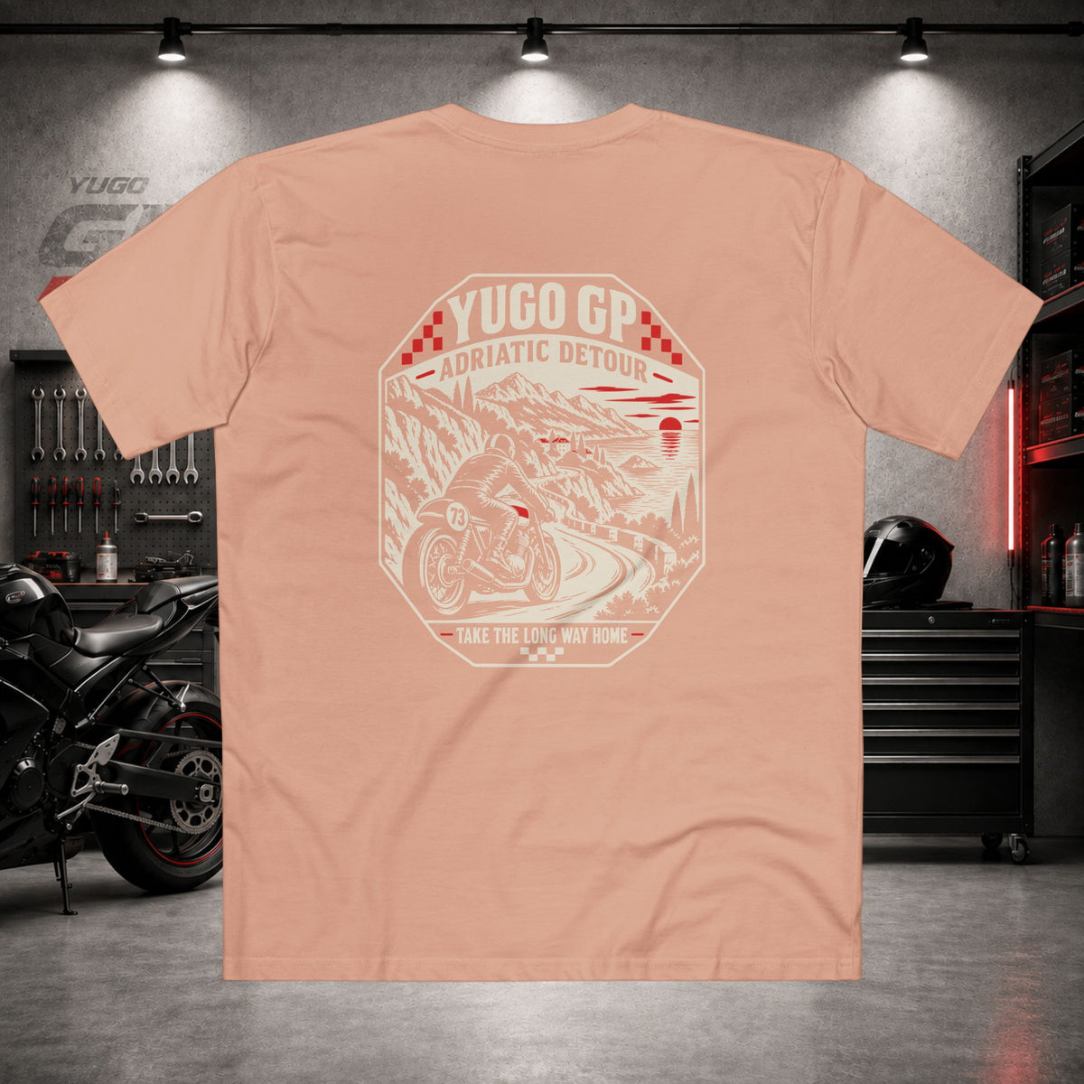 Yugo GP Adriatic Detour | Back Graphic Tee