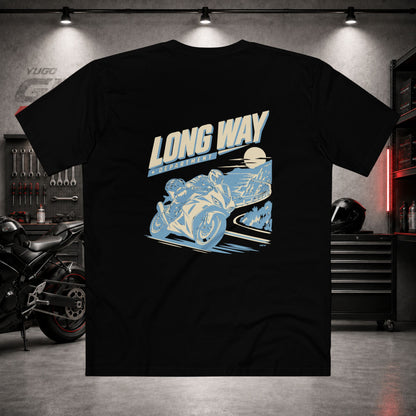 Yugo GP Long Way Department | Back Graphic Tee