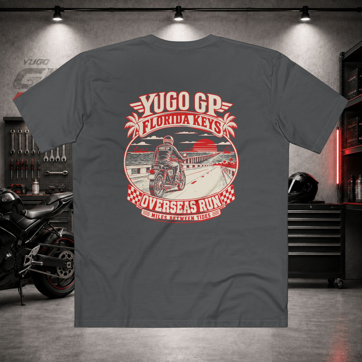 Yugo GP Florida Keys Overseas Run | Back Graphic Tee