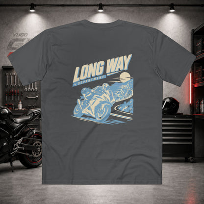 Yugo GP Long Way Department | Back Graphic Tee