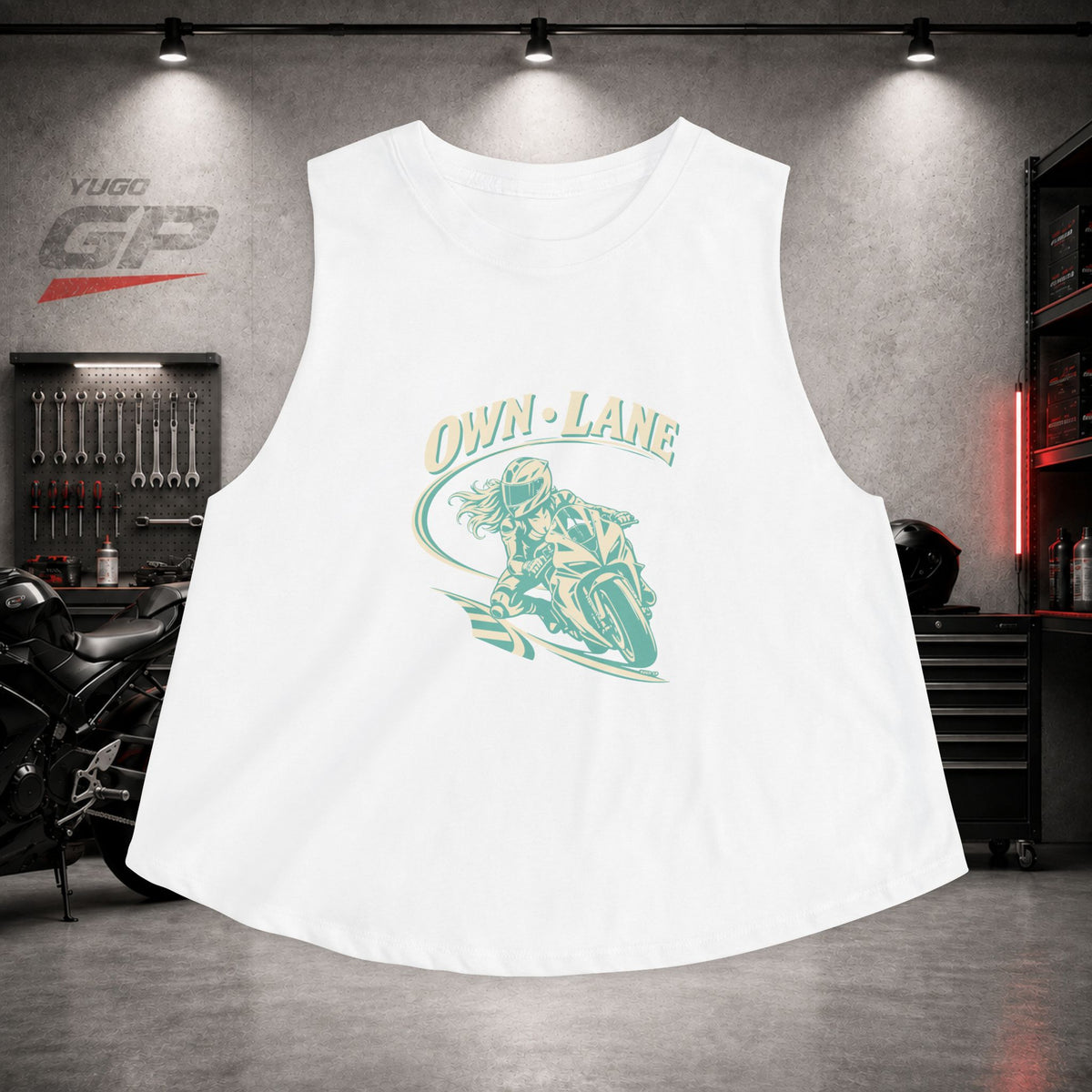 Yugo GP Own Lane | Her Crop Tank