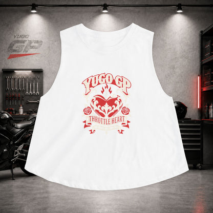 Yugo GP Throttle Heart | Her Crop Tank