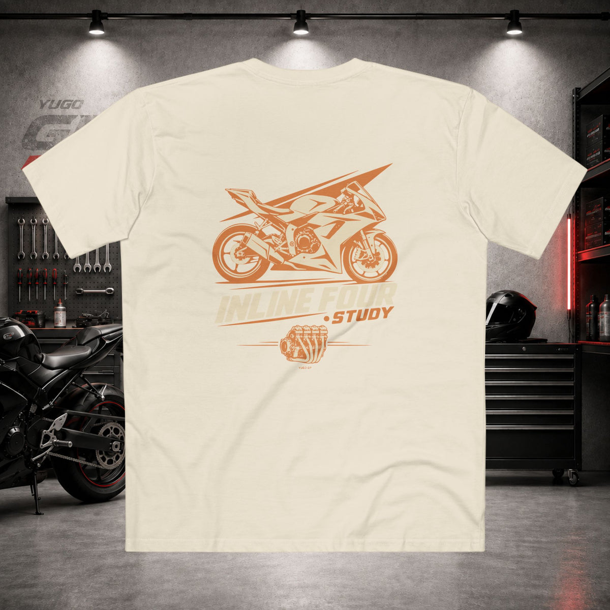 Yugo GP Inline Four Study | Back Graphic Tee